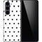 White and Black Hearts Galaxy Z Fold5 5G Skin