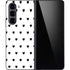 White and Black Hearts Galaxy Z Fold5 5G Skin