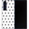 White and Black Hearts Galaxy Z Fold6 Skin