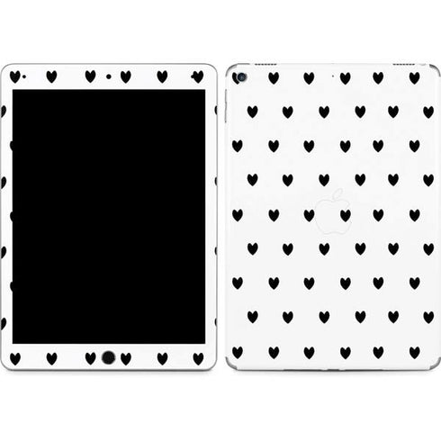 White and Black Hearts iPad Skins