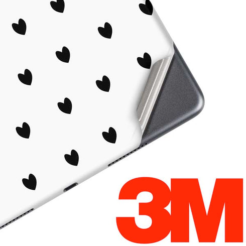 White and Black Hearts iPad Skins
