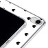 White and Black Hearts iPad 11th Gen (2025) Clear Case