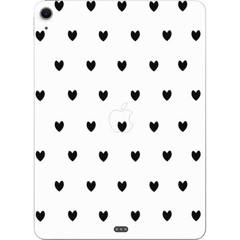 White and Black Hearts Apple iPad Air Skin