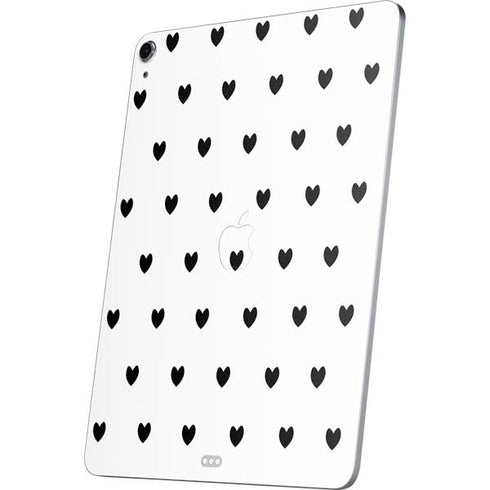 White and Black Hearts Apple iPad Air Skin