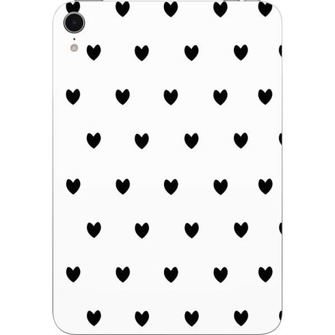 White and Black Hearts Apple iPad Mini Skin