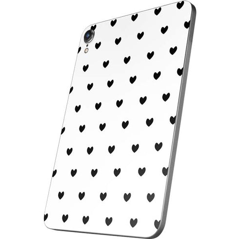 White and Black Hearts Apple iPad Mini Skin