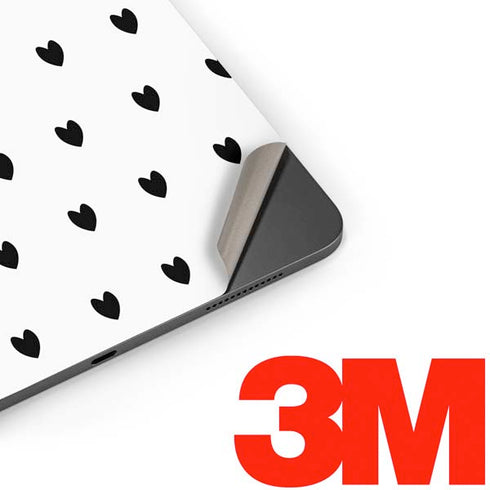 White and Black Hearts Apple iPad Pro Skin