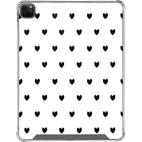 White and Black Hearts iPad Cases