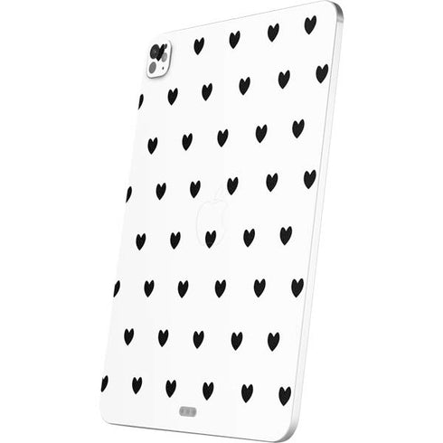 White and Black Hearts iPad Pro 13in M4 (2024) Skin