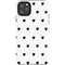 White and Black Hearts iPhone Cases