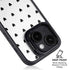 White and Black Hearts iPhone 14 Plus Kickstand Case