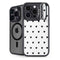 White and Black Hearts iPhone 14 Pro Max Kickstand Case