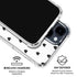 White and Black Hearts iPhone 15 Clear Case