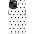 White and Black Hearts iPhone 15 Impact Case
