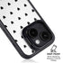 White and Black Hearts iPhone 15 Plus Kickstand Case