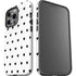 White and Black Hearts iPhone 15 Pro Impact Case