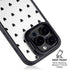 White and Black Hearts iPhone 15 Pro Max Kickstand Case