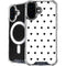 White and Black Hearts iPhone 16 MagSafe Case