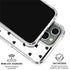 White and Black Hearts iPhone 16 Pro Clear Case