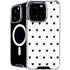 White and Black Hearts iPhone 16 Pro MagSafe Case