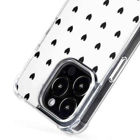 White and Black Hearts iPhone 16 Pro MagSafe Case