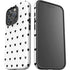 White and Black Hearts iPhone 16 Pro Max Impact Case