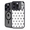 White and Black Hearts iPhone 16 Pro Max Kickstand Case