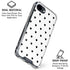 White and Black Hearts iPhone 16e Clear Case