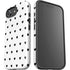 White and Black Hearts iPhone 16e Impact Case