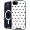 White and Black Hearts iPhone 16e MagSafe Case