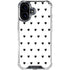 White and Black Hearts iPhone 17 Clear Case