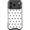 White and Black Hearts iPhone 18 Pro Clear Case