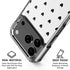 White and Black Hearts iPhone 18 Pro Clear Case