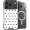White and Black Hearts iPhone 18 Pro MagSafe Case