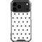 White and Black Hearts iPhone 18 Pro Max Clear Case