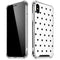 White and Black Hearts iPhone X/XS Clear Case
