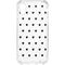 White and Black Hearts iPhone XS Clear Case