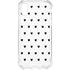 White and Black Hearts iPhone XS Clear Case