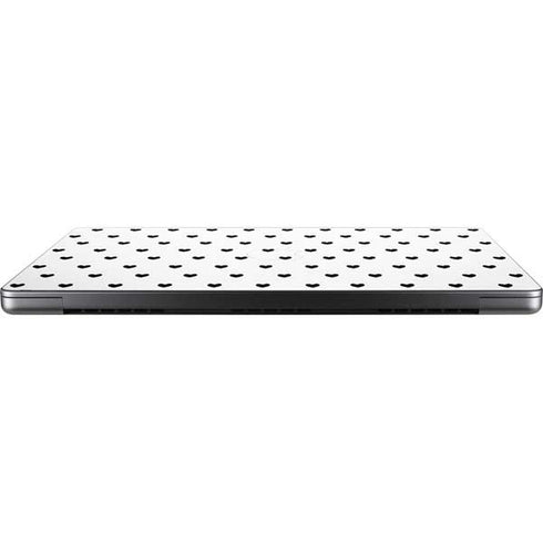 White and Black Hearts Apple MacBook Pro 14-inch Skin