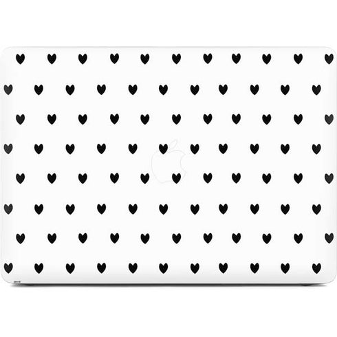 White and Black Hearts Apple MacBook Pro 16-inch Skin