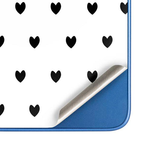 White and Black Hearts Moto G Play 4G (2024) Skin