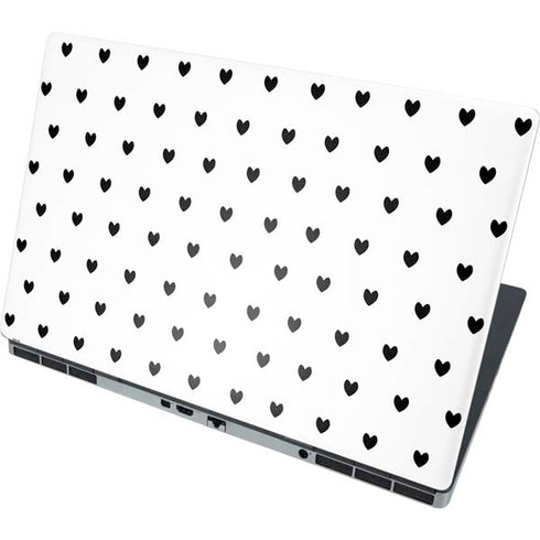 White and Black Hearts Dell Precision Skin