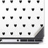 White and Black Hearts Dell Precision Skin