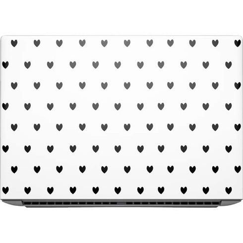 White and Black Hearts HP ZBook Fury 16 G10 Skin