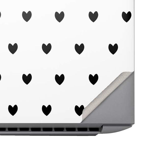 White and Black Hearts HP ZBook Fury 16 G10 Skin