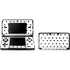 White and Black Polka Dots Nintendo Skins
