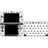 White and Black Polka Dots Nintendo Skins