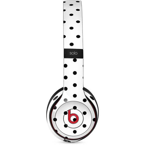 White and Black Polka Dots Beats Solo 3 Wireless Skin