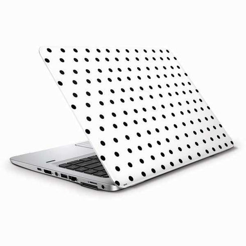 White and Black Polka Dots HP Elitebook Skin