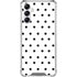 White and Black Polka Dots Gabb Phone 4 Clear Case